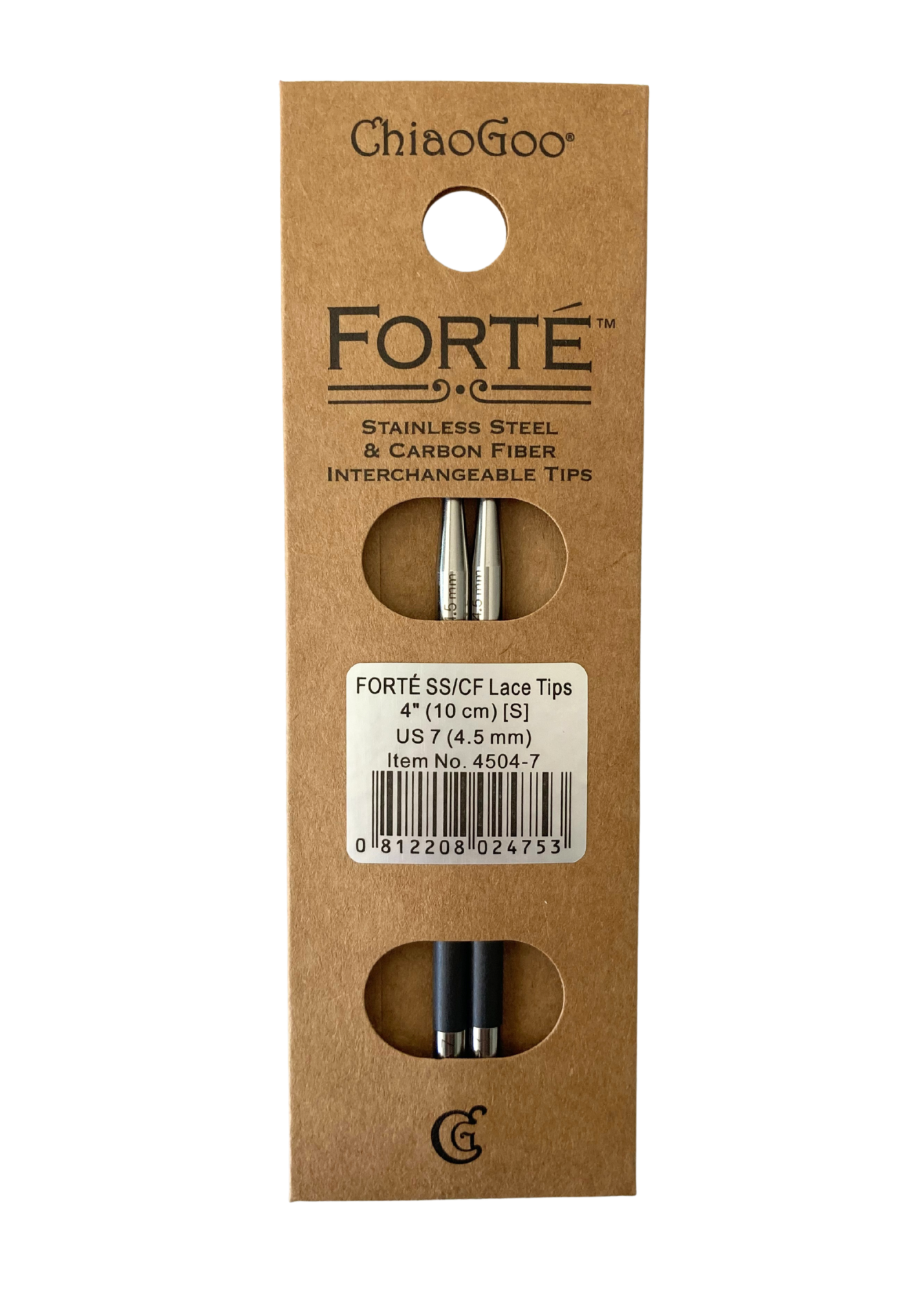 Forté™ Stainless Steel & Carbon Fiber Tips - 4" (10 cm) Image